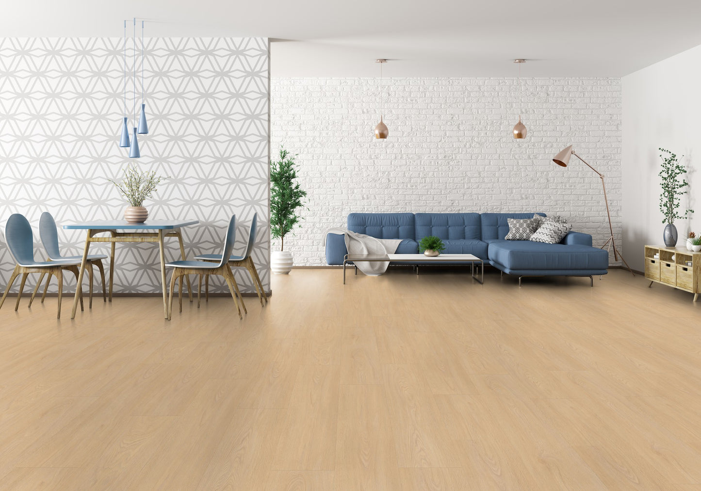 Klick Vinyl Gerflor Virtuo 55 Rigid Acoustic - 1462 Blomma Clear