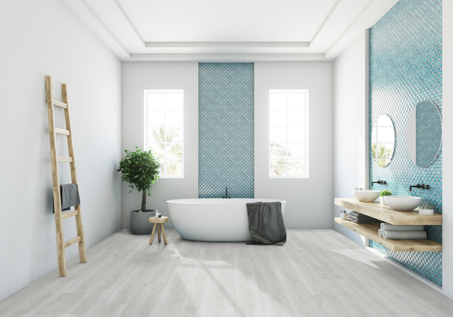Klick Vinyl Gerflor Virtuo 55 Rigid Acoustic - 1459 Bohem Light Grey