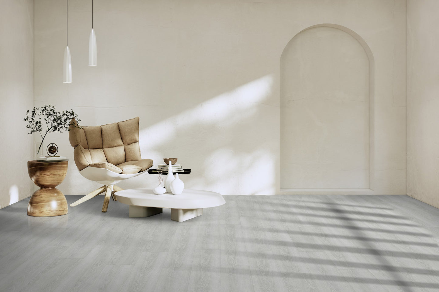 Klick Vinyl Gerflor Virtuo 55 Rigid Acoustic - 1459 Bohem Light Grey