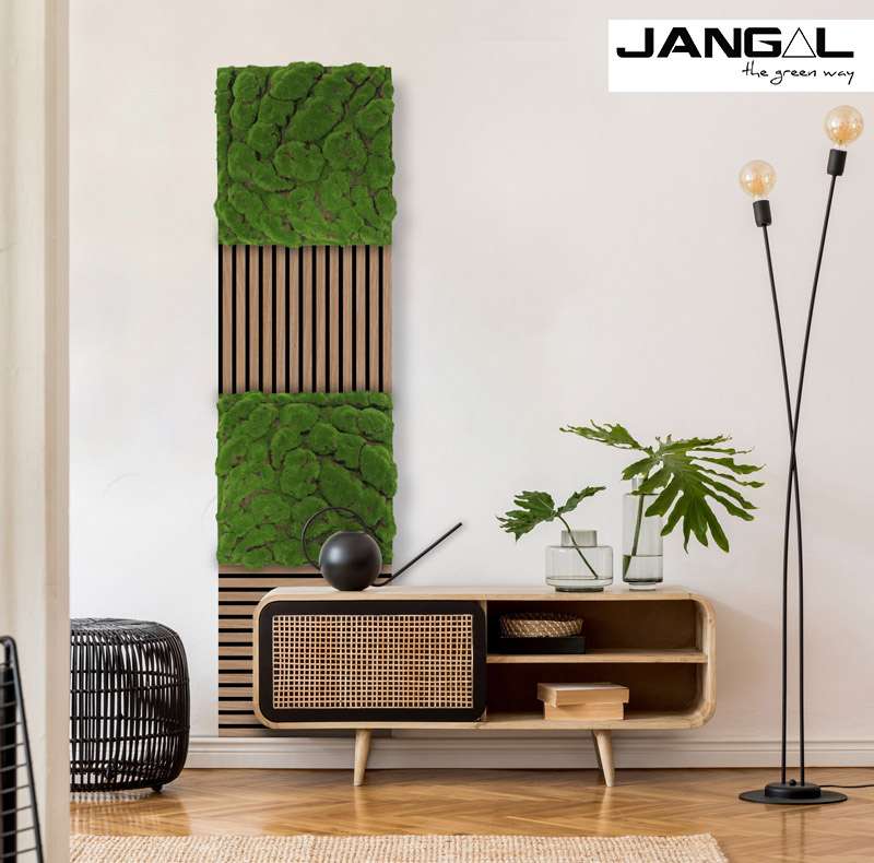 Wandpaneel Jangal Modular Wall 11109 forest green big bulk design moos 52 x 52 cm