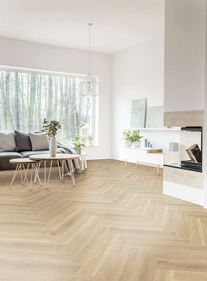 Click-Vinyl CHECK One 2074H Prenzlau Eiche Herringbone inkl. Trittschall Premium