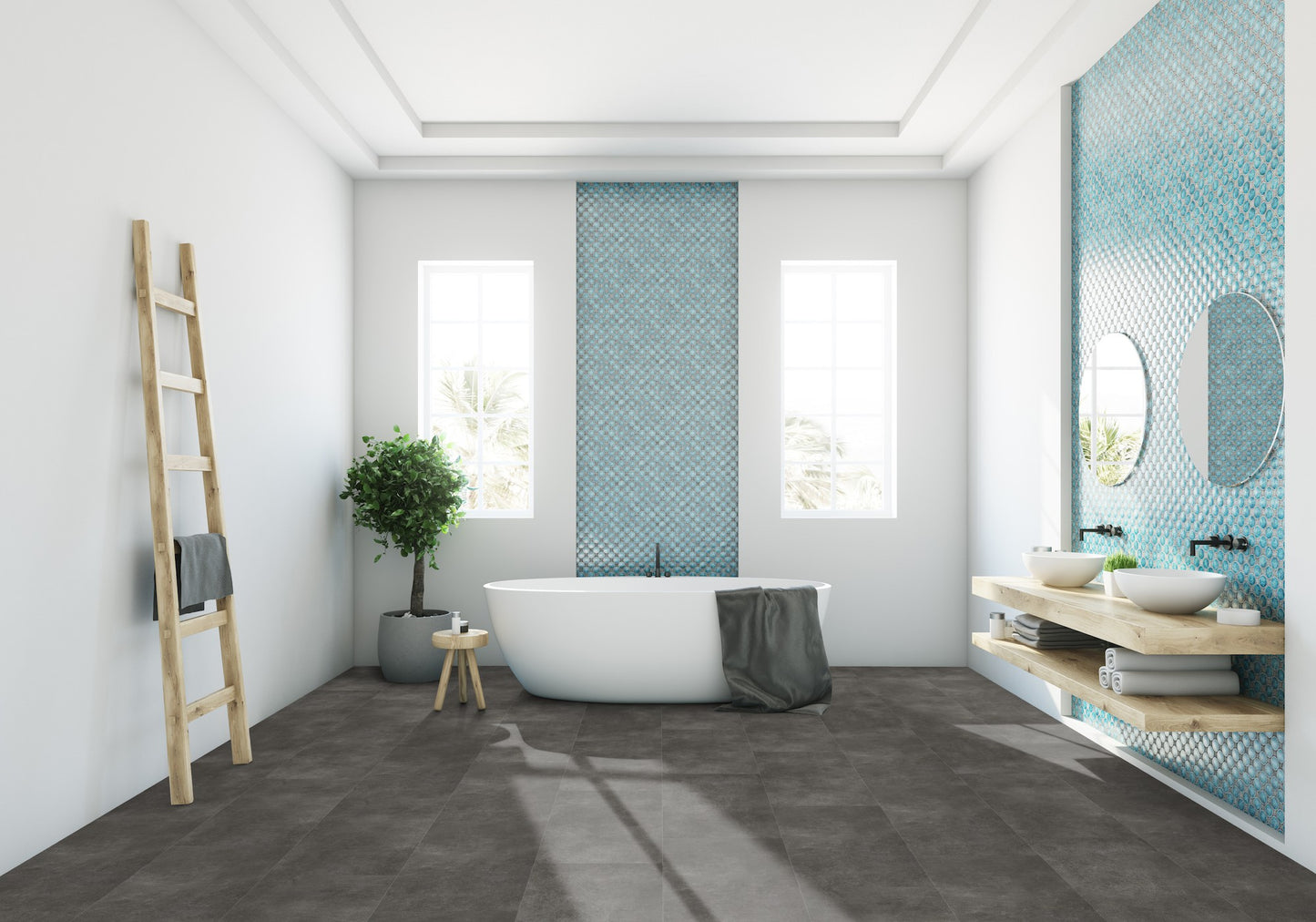 Klick Vinyl Gerflor Virtuo 55 Rigid Acoustic - 0992 Latina Dark