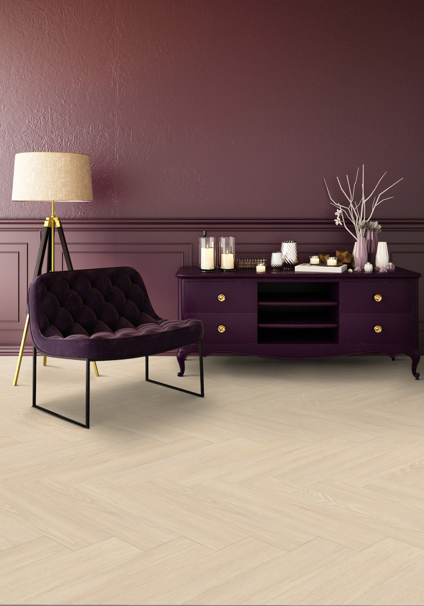 Klebe Vinyl Virtuo 55 Dryback - 1463 Blomma Cream
